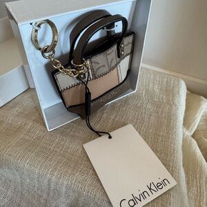 Calvin Klein mini purse bag charm